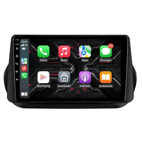 Stereo Pantalla para Fiat Qubo Fiorino Citroen Nemo 2008-2017 9 Pulgadas Android 15 Reproductor Multimedia con Ahd Controles en El Volante para, 8 Core 8G+128G