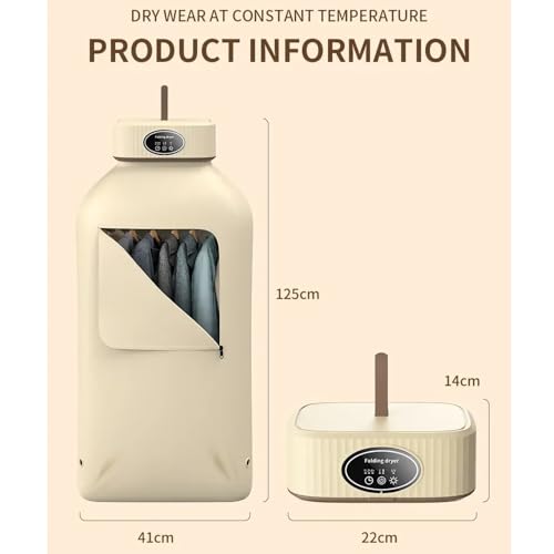 Mini sèche-linge électrique 600W à 2 vitesses de température pour préserver le linge délicat
