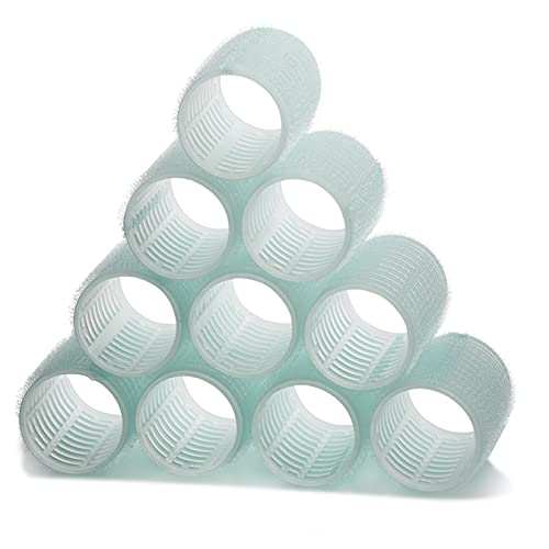 10 Pack Hair Rollers, 48mm Self Grip, Salon Hair Dressing Curlers, Hair Curlers for women,DIY Hairstyle (10pcs) (40 MM)