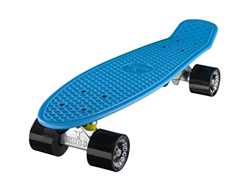 Ridge Skateboard Mini Cruiser, blau-schwarz, 22 Zoll, R22