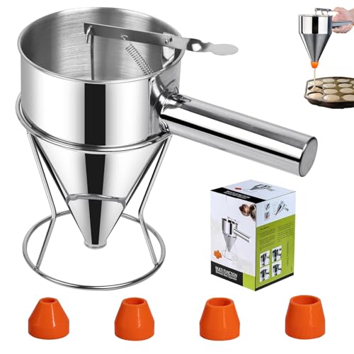 Acero Inoxidable Dispensador de Masa 1200ml, Dosificador de Masa