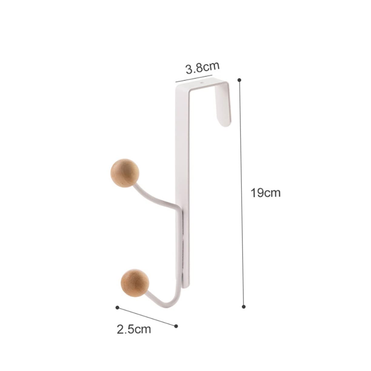 NAMOARLY The Door Coat Rack Heavy Duty s Hooks Door Hanger Hook Iron Over Utility