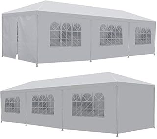 LEMY 10 X 30 Outdoor Wedding Party Tent Camping Shelter Gazebo Canopy with Removable Sidewalls Easy Set Gazebo BBQ Pavilion Canopy Cater Events