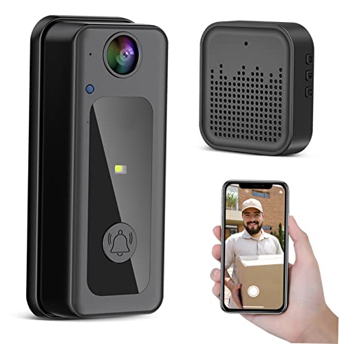 DOITOOL 4 Pcs campainha câmera wi-fi câmera sem fio para casa visão noturna vídeo Wifi plástico