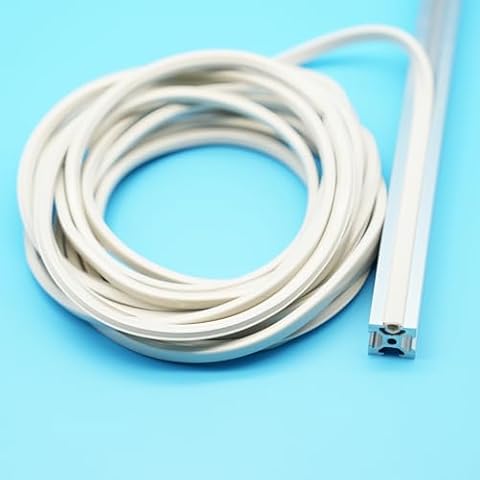 Iverntech Dust Protection Soft Cover Seal Dustproof Strip for 20 Series 6mm Slot Aluminum Profile Extrustion Grey 5M Cover
