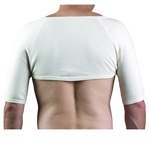 OTC Shoulder Warmer Angora Arthritis Relief, White, Medium