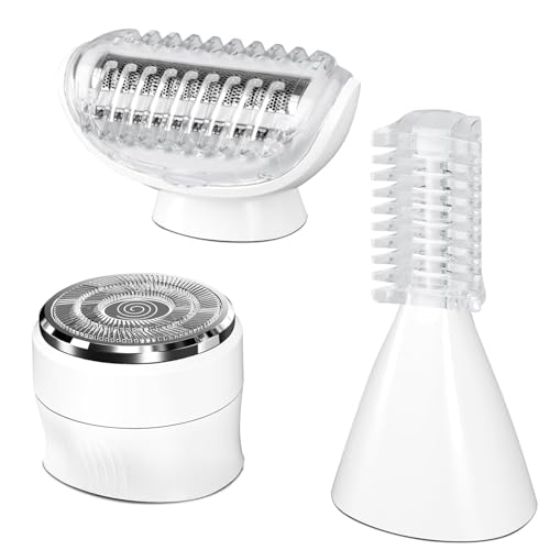 Rasierer Damen, 3-In-1 Intimrasierer für Frauen, Gesichtshaarentferner für Frauen, Ersatzklingen für Damenrasierer Elektrisch