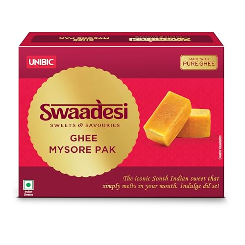 Unibic Swaadesi Premium Mysore Pak Made with Pure Ghee I Melts in...