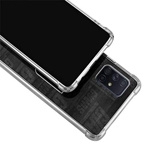 Skinit Clear Phone Case Compatible with Galaxy A71 5G - Officially Licensed NFL New York Giants Black & White Design