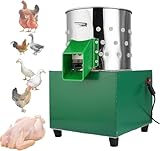 HEXIMANX Stainless Chicken Plucker, Small Dove Feather Plucking Machine with 110 Rubber Fingers, High-Efficiency Feather Remover Poultry Machine for Bird, Duck, Turkey
