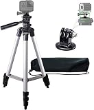 50" Inch Camera Tripod, 72" Inch Monopod with Quick Release, 12" Inch Flexible Tripod with Wrapable