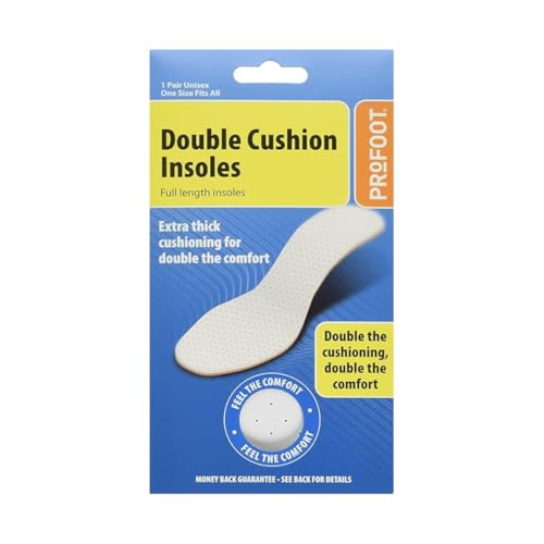 Profoot Double Cushion Insoles Full Length Men Pr