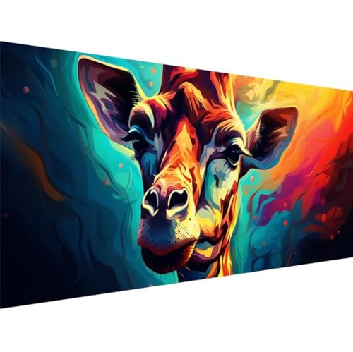 Diamond painting paysage girafe pour décoration murale salon