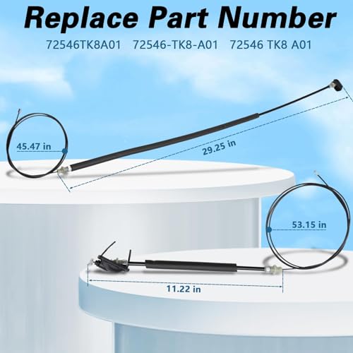 EVRBUL Left & Right Side Power Sliding Door Cable Kit Compatible with Honda Odyssey 2011 2012 2013 2014 2015 2016 2017 2018 2019 2020 Replace# 72546-TK8-A01 by EVRBUL - Image 5