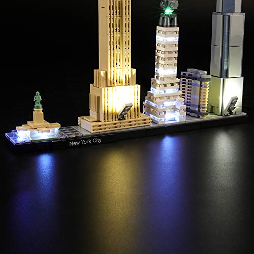 LIGHTAILING Licht-Set Für (Architecture New York City) Modell - LED Licht-Set Kompatibel Mit Lego 21028(Modell Nicht… – Bild 3