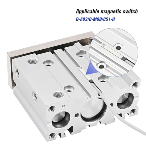Vérin de guidage MGPM20 cylindre pneumatique compact triple axe 200mm - 4