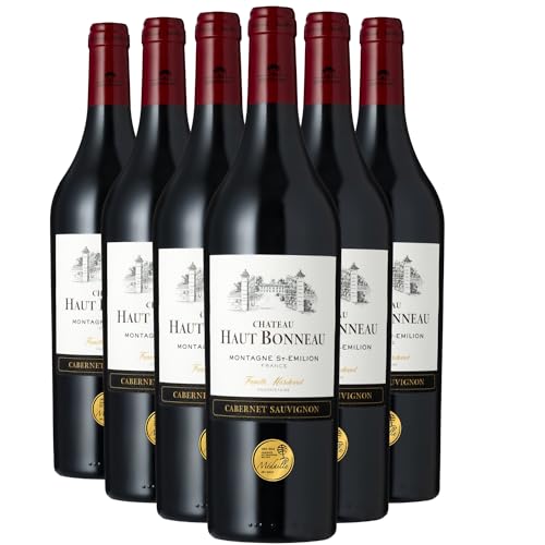 Château Haut-Bonneau Montagne-Saint-Emilion Cabernet Sauvignon tinto 2022 - DOP - Burdeos - Francia - Variedades de uva Cabernet Sauvignon - 6x75cl