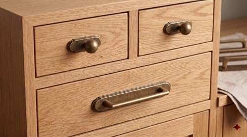 Poignées d'armoire entraxe 19 cm pour remplacer et cacher les trous de meubles - 7
