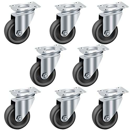 8x50mm Roulettes pivotantes de Transport Charges lourdes Pivotantes Roues en charges rouleaux meubles