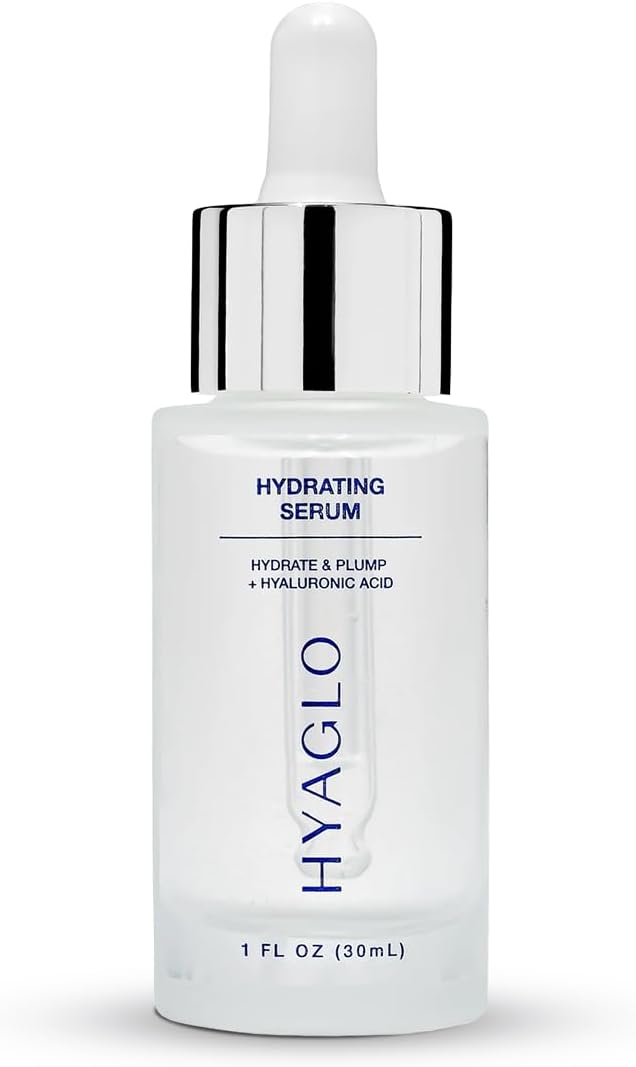 HYAGLO® Intense Moisture Hyaluronic Acid Hydrating Serum | Instant Skin Hydration | Topical Facial Treatment for Skin Dryness | Vegan-friendly, cruelty-free, paraben-free (1 oz)