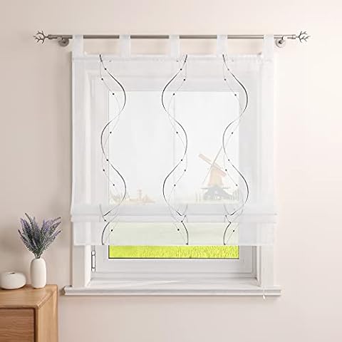 CORLIF Country House Roman Curtain Blind Cover