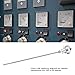 PT100 Temperature Sensor Industrial Probe with NPT 1/2 Inch Thread Stainless Steel Sensor, 400mm Length, -200°F to 420°F Range for HVAC Systems, Process Control & Industrial Applications