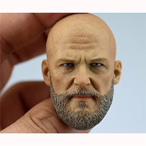 WJQ-XZ 1/6 Männlich Kopf Sculpt, Bärtiger Krieger Puppenzubehör Für 1/6 Action Figuren Phicen, Tbleague, HT, Doll Head Cover
