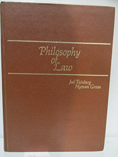 Philosophy of law (The Dickenson series in phil... 0822101505 Book Cover