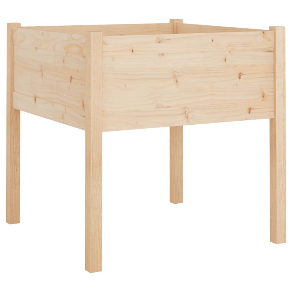 Donice ogrodowe 2 szt 70x70x70 cm Lite drewno sosnowe Duże skrzynie na kwiaty Odporne na warunki atmosferyczne Do ogrodu tarasu balkonu