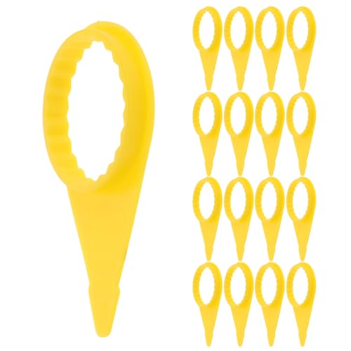 Cache-écrous de roue plastique jaune avec installation facile et anti-intempéries