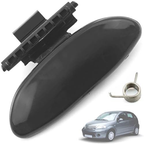 Twowinds - Maniglia Vano Portaoggetti 8218A3 Compatibile con Citroën C-Elysee (a partir de 2012) C2 C3 (2002-2009) Berlingo (2003-2008) Peugeot 301 (a partir de 2012) Partner (2003-2008) - Nera