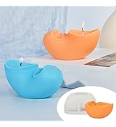 THCHZL Irregular Bending Candle Silicone Molds for Candle Making, 3D Silicone Candle Making Molds...