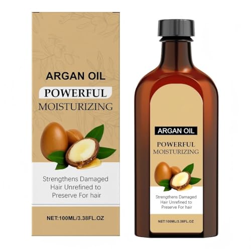 Sérum Reparador Capilar con Aceite de Argán Sin Refinar | HIDRATACIÓN INTENSA | Fortalece el Cabello Dañado y Reduce el Encrespamiento | 100 ml (Tamaño Viaje)