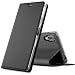 Produktbild Conie® Bookstyle PU Lederhülle für Sony Xperia L3, Booklet Cover Etui mit Kartenfächer klappbare Handytasche, Schwarz