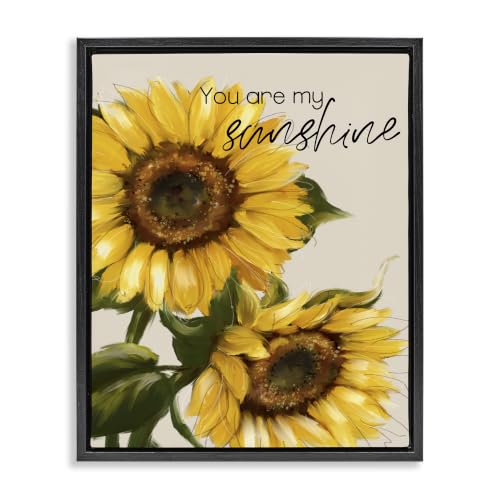 Sunflower Love Country Charm Floral, 24 x 30 Inch Canvas in Floater Frame