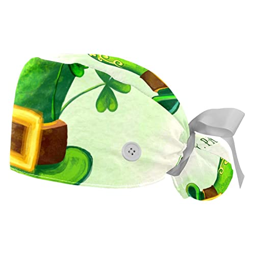 Chapeaux bouffants Saint Patrick JDEZ : 2 casquettes de travail ajustables