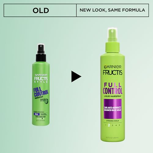 Garnier Fructis Style Full Control Anti-Humidity Hairspray, Non-Aerosol, 8.5 Fl Oz, 1 Count (Packaging May Vary)