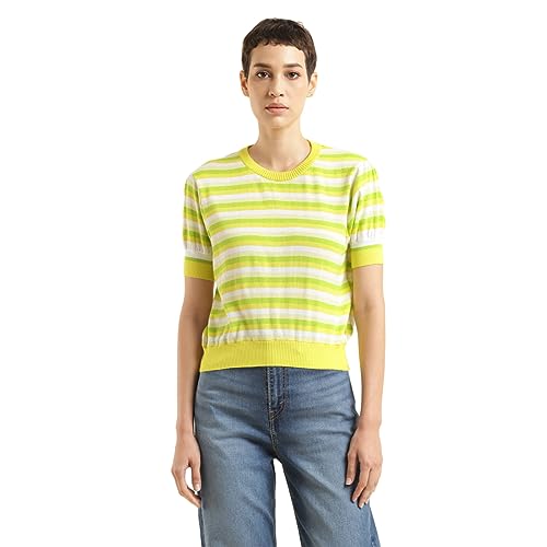 Image of Levi's Women's Cotton Regular Striped Top