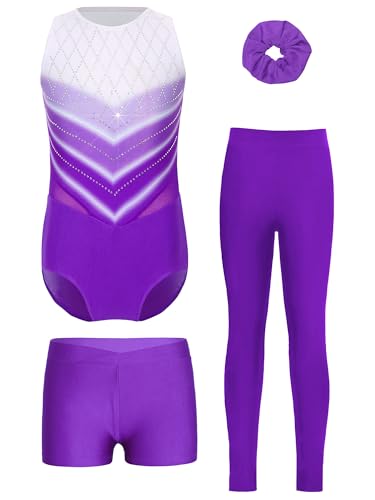 Unitards monopièces fille sans manches résolvant la gêne des mouvements