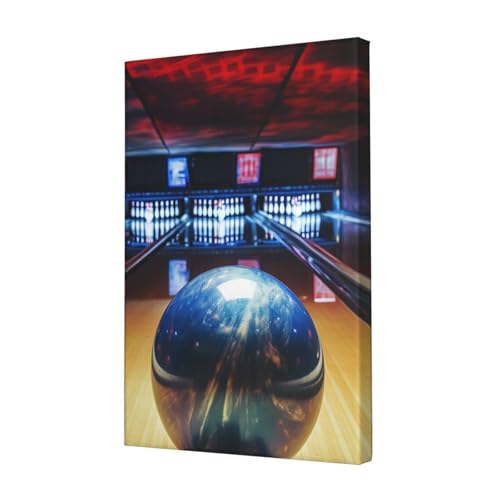 Tableau moderne thème bowling, le cadeau idéal pour joueur passionné