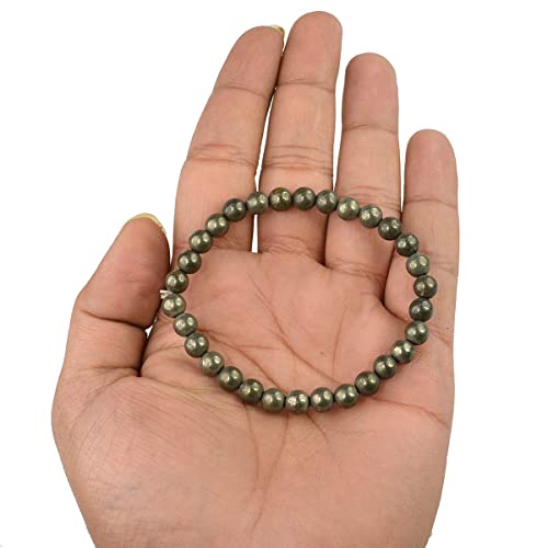 Image of Reiki Crystal Products Certified Natural Crystal Stone Bracelet 6 mm Round Beads for Men & Women | Premium Gemstone Jewellery Collection | Reiki Charged | Multiple Stone Variants Available