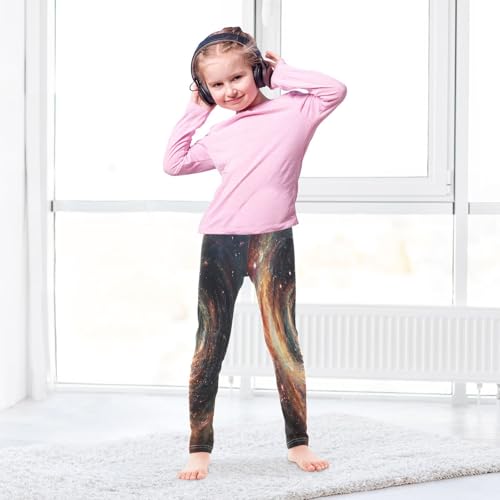 Cosmic Vortex Girls Casual Leggings for Kids Printed Long Pant Bottoms Stretch and Soft4