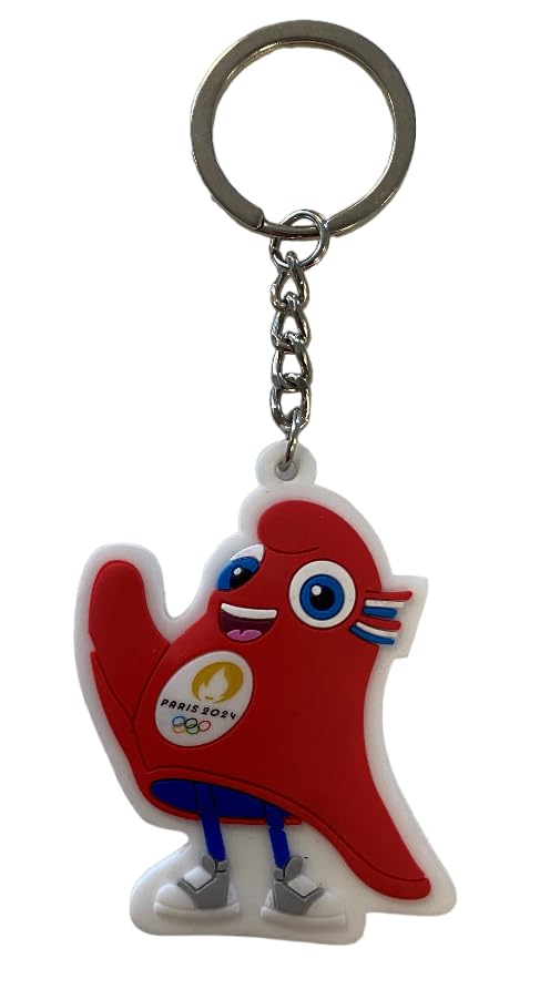 PARIS 2024 Olympic and Paralympic Games Official Collection Mascot Keyring, Multicolored, One size