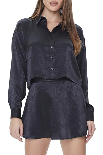 Forever 21 Women's Satin A-line Mini Skirt