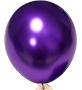 Firomi Metallic Purple Balloons 18-inch 12 Pack Large Helium Shiny Round Big Chrome Purple Thicke...
