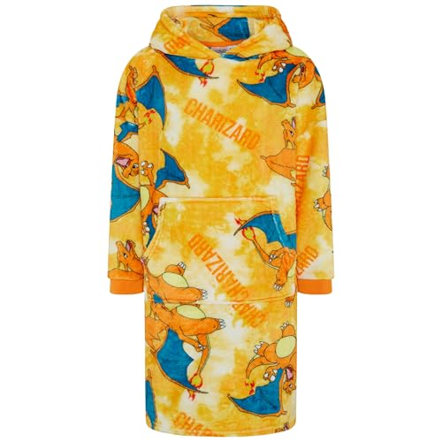 Pokémon Couverture à Capuche surdimensionnée Dracaufeu, Dracaufeu, 8-10 Ans: 140cm