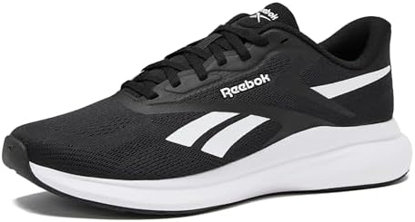 Reebok Energen Run 4 Running Shoes for Men, Lightweight Athletic Mens Sneakers Size 6.5 to 14, White or Black, Black/White, 9.5