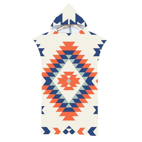 LOMTRATS Poncho de Surf de Secado rápido, Toalla Cambiante, Bata con Capucha para Adultos, niños o Familia, Microfibra, natación, Playa, Surf, Buceo, baño en casa