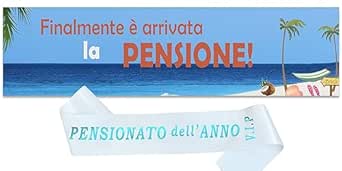Striscione "Finalmente In Pensione" - Banner Con Effetto Glitter, 1.4 Metri - Foto 4