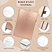 Bible Study Journal - Church Notes Notebook for Note Taking & Reflection - Guided Bible Study Notebook - Faith-Based Religious Gifts & Bible Study Supplies (Rose Gold)